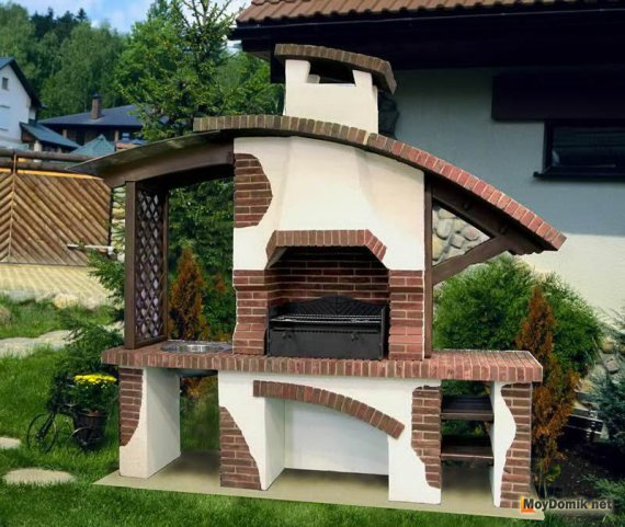 Барбекю из кирпича своими руками