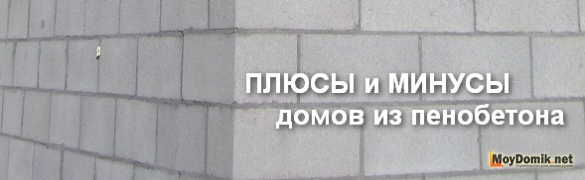Плюсы и минусы домов из пенобетона Плюсы и минусы домов из пенобетона