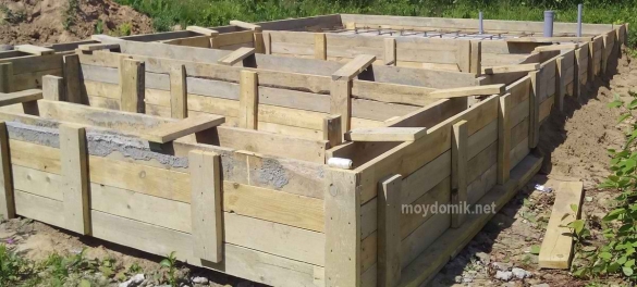 Фундамент для дома из газобетона Фундамент для дома из газобетона