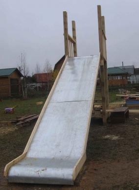 Скат для детской горки из оцинкованной стали